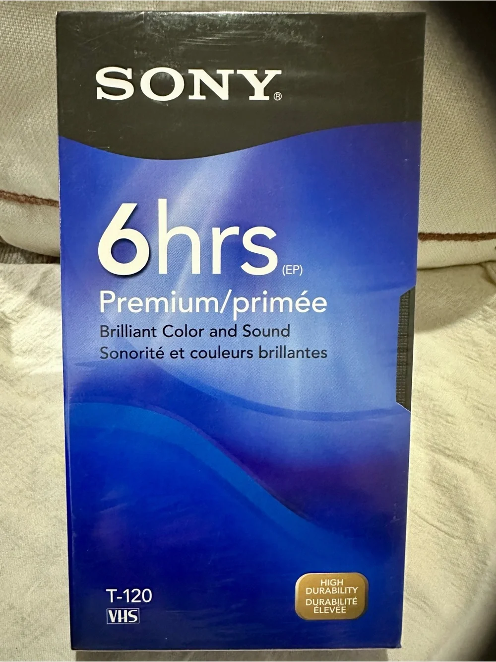 Lot of 4 Sony Premium T-120 VHS Blank Video Tapes NEW Sealed 6 Hour Set